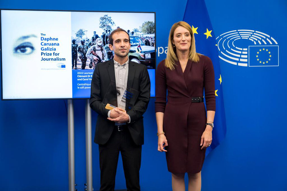 Carol Valade and Clément Di Roma win 2022 Daphne Caruana Galizia Prize for  Journalism - Newsbook